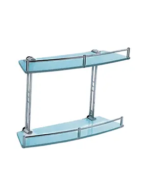 Стеклянная полка Ledeme L1920-2 хром
