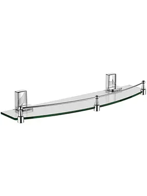 Стеклянная полка в ванную комнату Ledeme L30307 хром