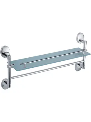 Стеклянная полка Ledeme L3307-4 хром