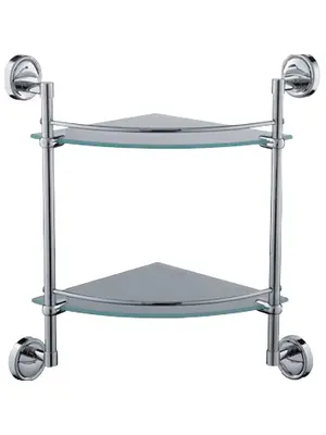 Полка стеклянная Ledeme L3507-2 хром