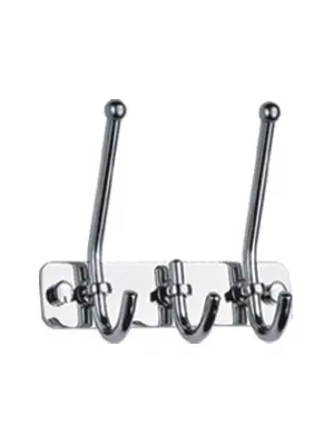 Планка с 3-мя крючками Ledeme L201-3 хром