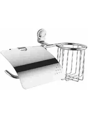 Бумогадержатель с держателем освежителя воздуха Ledeme L30103-1 хром