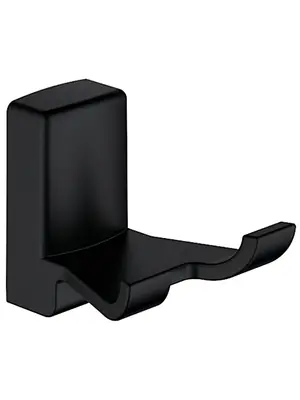 Крючок двойной черный Ledeme R L30305B-2 для банных халатов черный