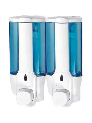 Двойной диспенсер для жидкого мыла Ledeme L406-1 синий