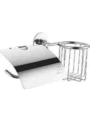 Бумогадержатель самоклеющийся с держателем освежителя воздуха Ledeme L5703-1 хром