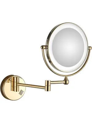 Косметическое зеркало Ledeme L6508DG золото