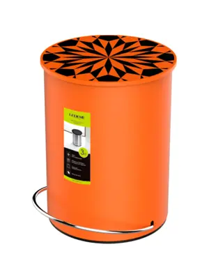 Ведро для мусора Ledeme L704-7 напольное оранжевый