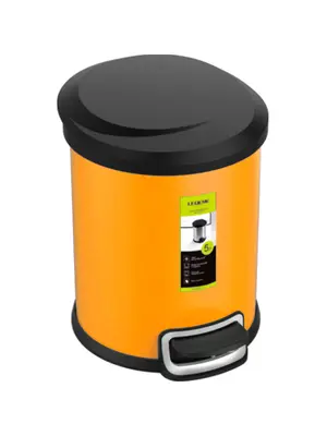 Ведро для мусора Ledeme L705-7 напольное оранжевый