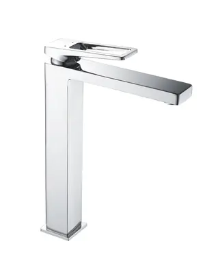 Высокий смеситель для накладной раковины в ванну Shevanik S6811