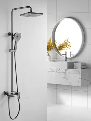 Душевая система с тропическим душем и смесителем Shevanik S8236T