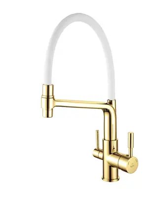 Смеситель для кухни с гибким изливом и фильтром Rose R658E