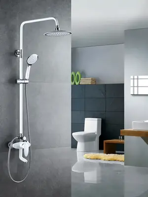 Душевая система с тропическим душем и смесителем Shevanik S9836F