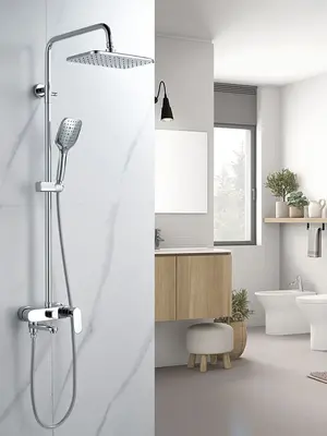 Душевая система с тропическим душем и смесителем Shevanik S8636