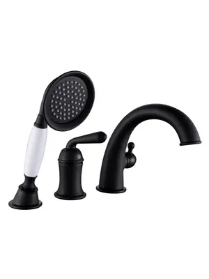 Встраиваемый смеситель на борт ванны с душем Rose R0212H