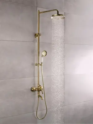 Душевая система с тропическим душем и смесителем Rose R0236E