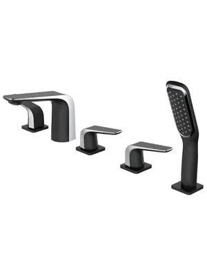 Встраиваемый смеситель на борт ванны с душем Rose R1312H