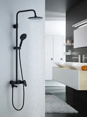 Душевая система с тропическим душем и смесителем Shevanik S8736H