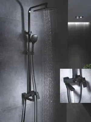 Душевая система с тропическим душем и смесителем Rose R2836H