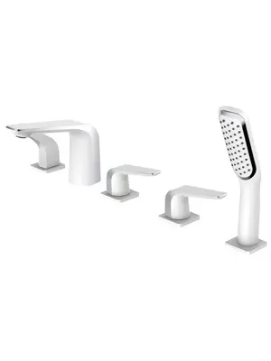 Встраиваемый смеситель на борт ванны с душем Rose R1312F