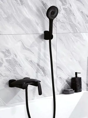 Смеситель для ванны с коротким изливом и душем Rose R1102H