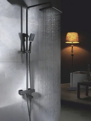 Душевая система с тропическим душем и термостатом Rose R3536H