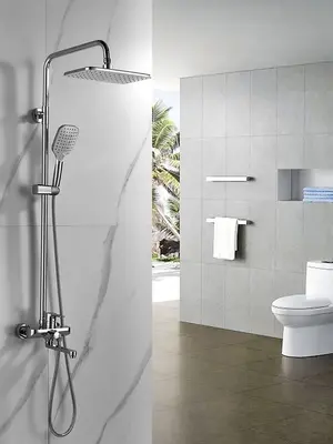 Душевая система с тропическим душем и смесителем Shevanik S8136