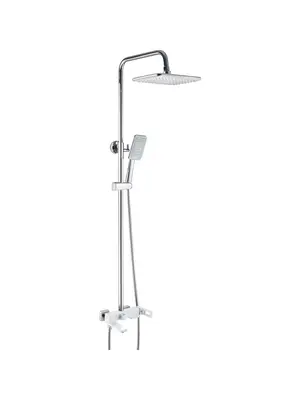 Душевая стойка со смесителем Shevanik S9036F с лейкой и тропическим душем