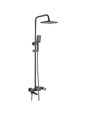 Душевая стойка со смесителем Shevanik S9036H с лейкой и тропическим душем