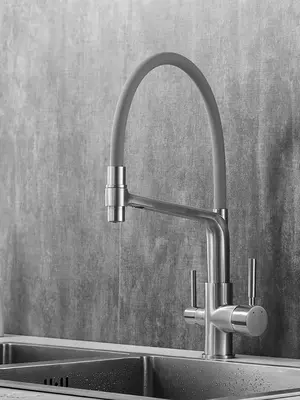 Смеситель для кухни с гибким изливом и фильтром Rose R658L