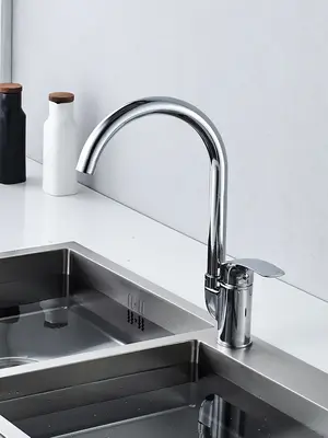 Высокий однорычажный смеситель для кухни на мойку Shevanik S5553