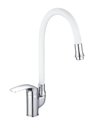 Смеситель для кухни с гибким изливом шлангом Shevanik S5543-1