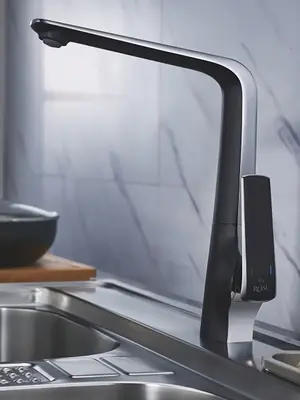 Высокий однорычажный смеситель для кухни на мойку Rose R1313H