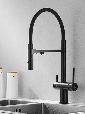 Смеситель для кухни с гибким изливом и фильтром Rose R958H