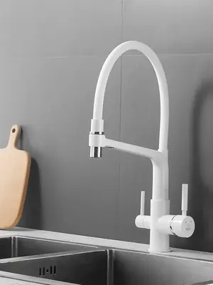 Смеситель для кухни с гибким изливом и фильтром Rose R658C