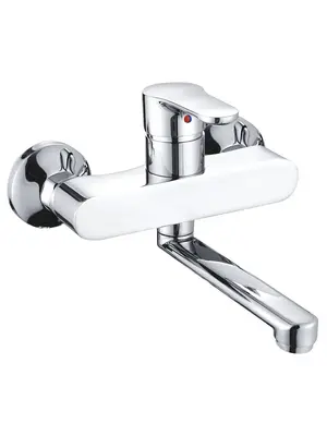 Настенный смеситель для накладной раковины в ванну Shevanik S5693