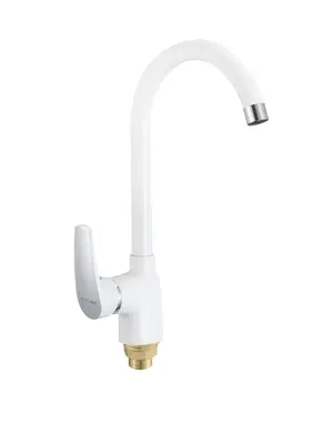 Высокий однорычажный смеситель для кухни на мойку Shevanik S5053F