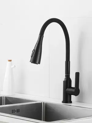 Смеситель для кухни с гибким изливом и душем Shevanik S843H-3