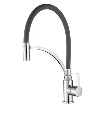 Смеситель для кухни с гибким изливом шлангом Shevanik S643-9