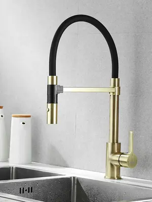 Смеситель для кухни с гибким изливом и душем Rose R133Q