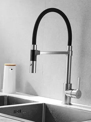 Смеситель для кухни с гибким изливом и душем Rose R133L