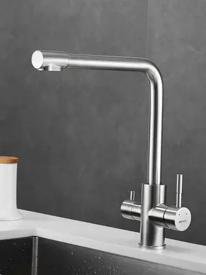 Высокий смеситель для кухни с фильтром для воды Shevanik S868B