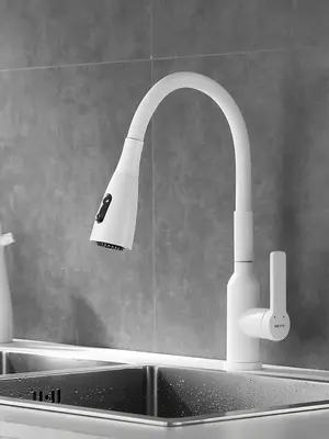 Смеситель для кухни с гибким изливом и душем Shevanik S843C-1