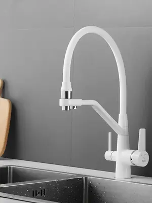 Смеситель для кухни с гибким изливом и фильтром Rose R558C