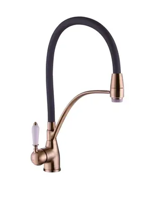 Смеситель для кухни с гибким изливом Rose R153Q