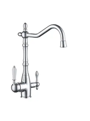 Смеситель для кухни со встроенным фильтром (краном) под питьевую воду Rose R158 ретро