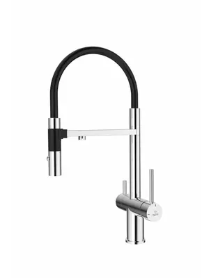 Смеситель для кухни Rose R958 хром с гибким изливом magneto