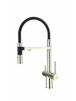 Смеситель для кухни Rose R958L сатин с гибким изливом magneto