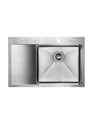 Мойка из нержавейки Paulmark Kroner 78F PM217851-BSR 78 х 51 см сталь чаша справа