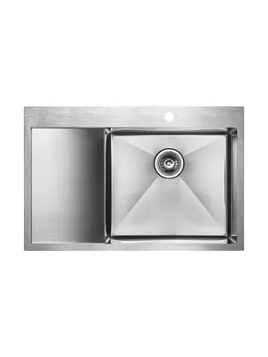 Мойка из нержавейки Paulmark Kroner 78F PM217851-BSR 78 х 51 см сталь чаша справа