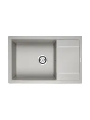 Мойка из камня Paulmark Flugen 60 PM317850-GR 78 х 50 см кварц серый